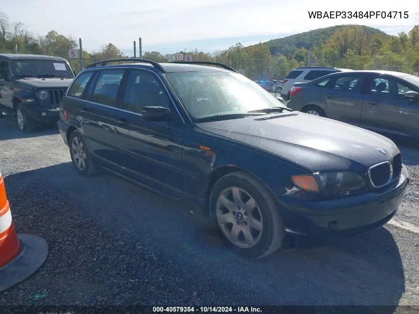 2004 BMW 325Xit VIN: WBAEP33484PF04715 Lot: 40579354