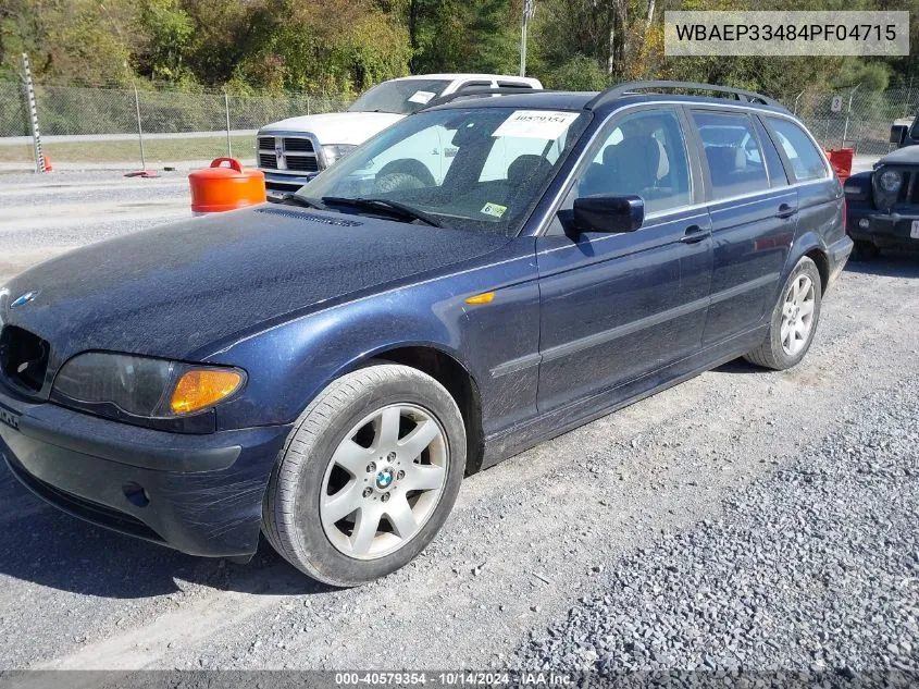 2004 BMW 325Xit VIN: WBAEP33484PF04715 Lot: 40579354