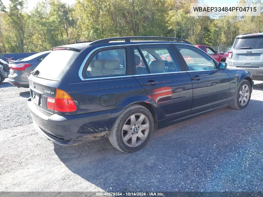 2004 BMW 325Xit VIN: WBAEP33484PF04715 Lot: 40579354