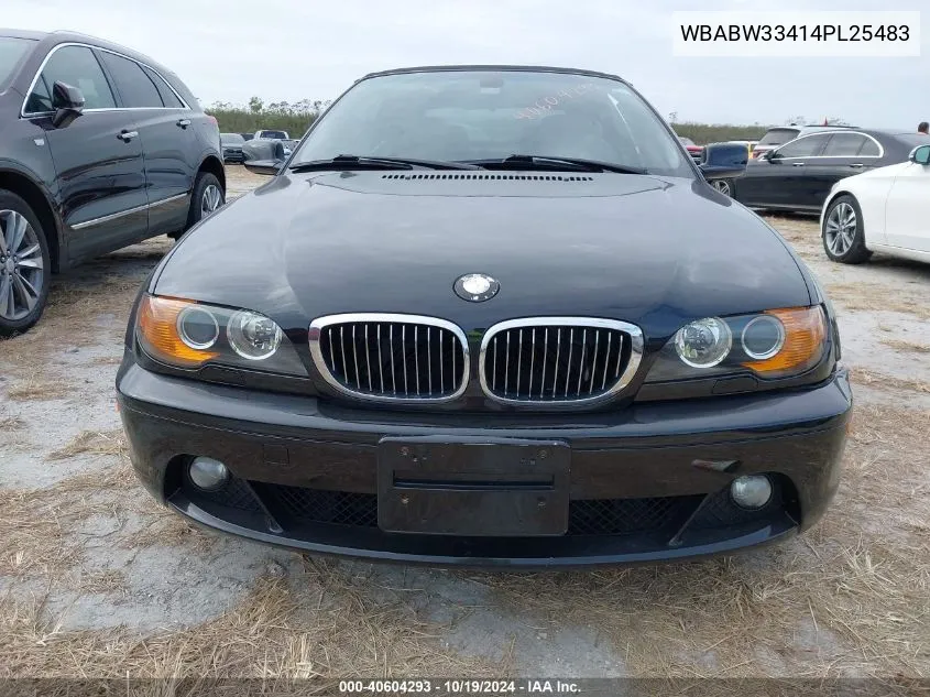 2004 BMW 325 Ci VIN: WBABW33414PL25483 Lot: 40604293