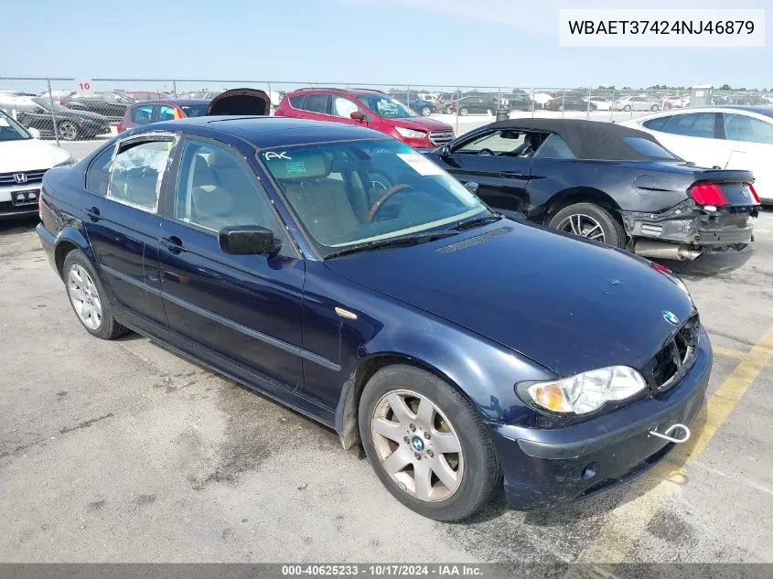 2004 BMW 325I VIN: WBAET37424NJ46879 Lot: 40625233