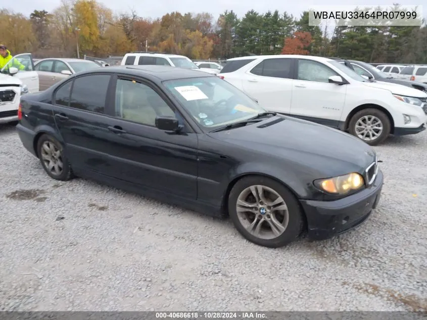 2004 BMW 325Xi VIN: WBAEU33464PR07999 Lot: 40686618