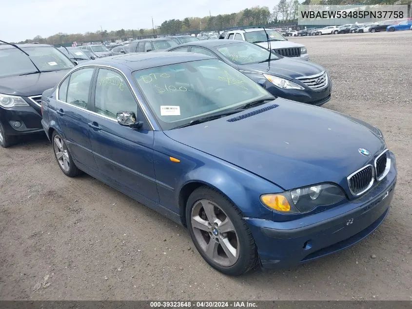 2005 BMW 330Xi VIN: WBAEW53485PN37758 Lot: 39323648