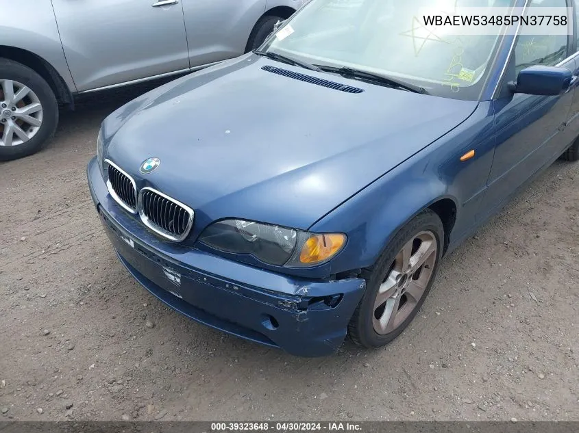 2005 BMW 330Xi VIN: WBAEW53485PN37758 Lot: 39323648