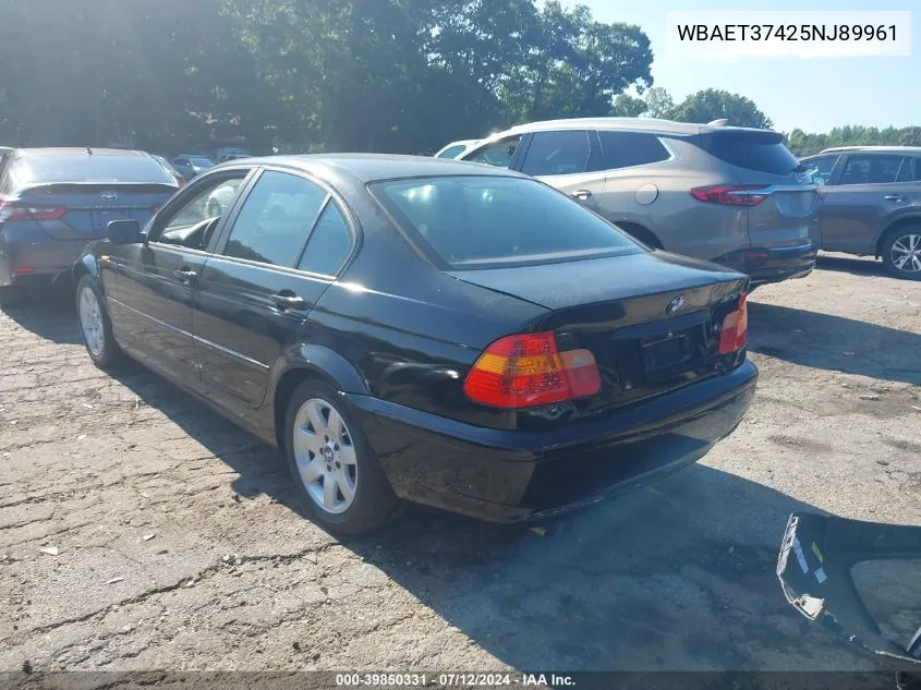 WBAET37425NJ89961 2005 BMW 325I