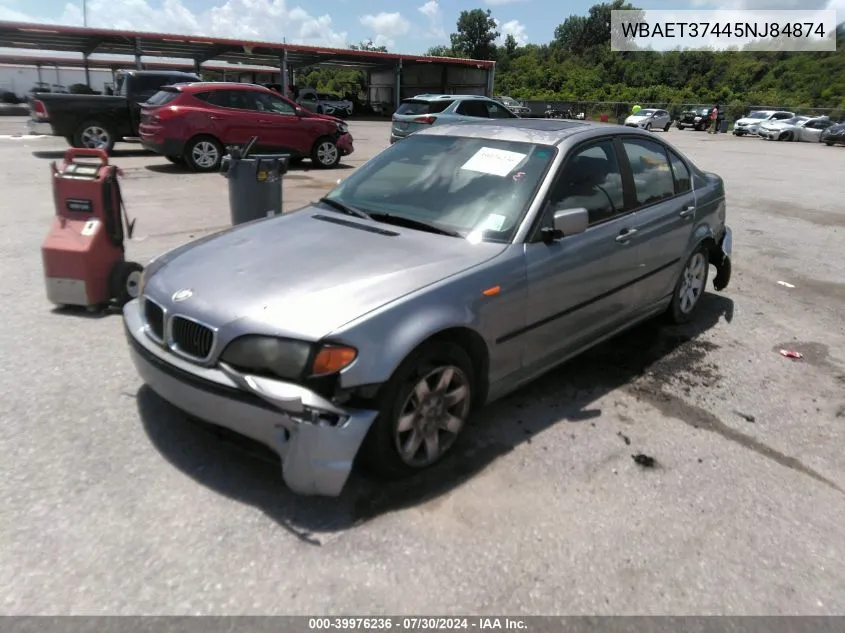 2005 BMW 325I VIN: WBAET37445NJ84874 Lot: 39976236