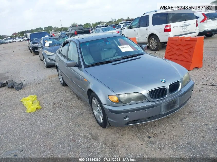 WBAET37485NJ87132 2005 BMW 325I