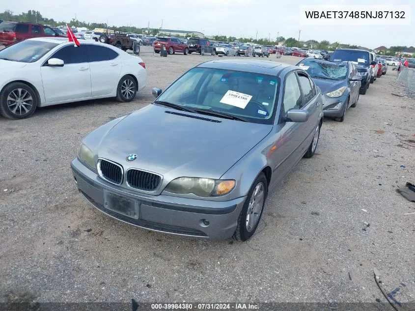 WBAET37485NJ87132 2005 BMW 325I