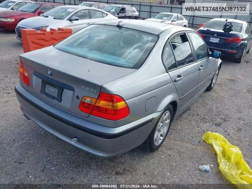 2005 BMW 325I VIN: WBAET37485NJ87132 Lot: 39984380