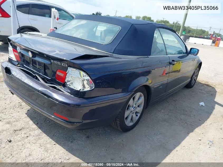 WBABW33405PL35066 2005 BMW 325Ci