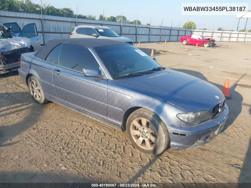 WBABW33455PL38187 2005 BMW 325Ci