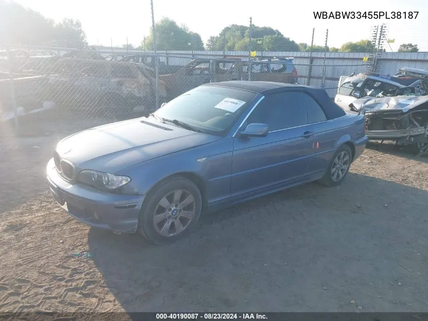 WBABW33455PL38187 2005 BMW 325Ci