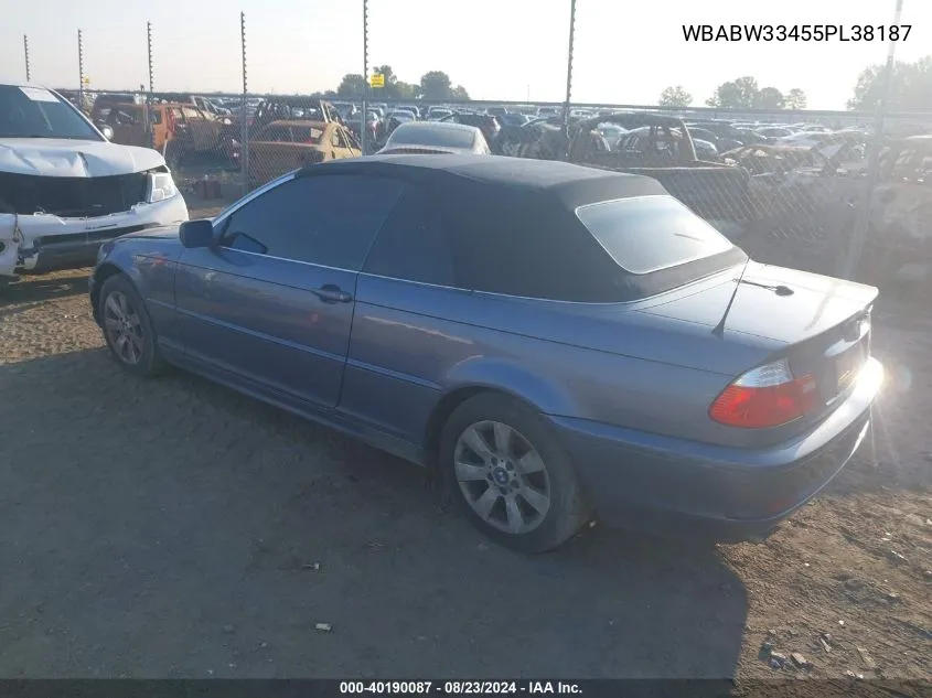 WBABW33455PL38187 2005 BMW 325Ci