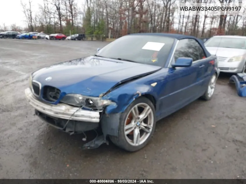 2005 BMW 325Ci VIN: WBABW33405PG99197 Lot: 40504706