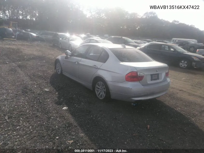 WBAVB13516KX47422 2006 BMW 325I