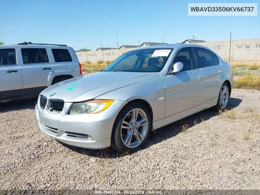 2006 BMW 330Xi VIN: WBAVD33506KV66737 Lot: 39457284