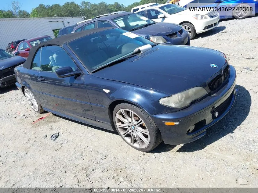 2006 BMW 330Ci VIN: WBABW53436PZ43368 Lot: 39519014