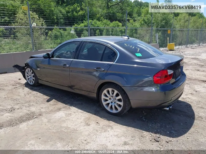 2006 BMW 330Xi VIN: WBAVD33576KV68419 Lot: 39606834