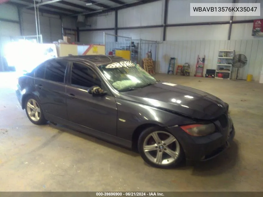 2006 BMW 325I VIN: WBAVB13576KX35047 Lot: 39696900