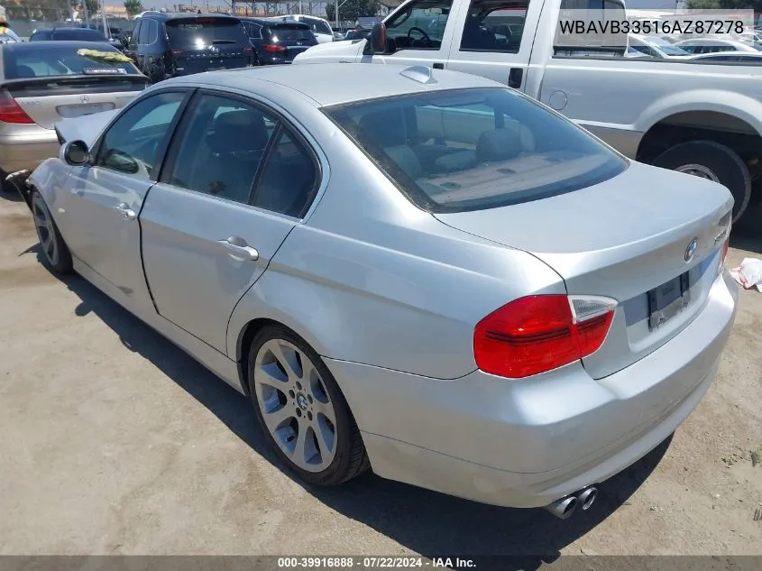 WBAVB33516AZ87278 2006 BMW 330I