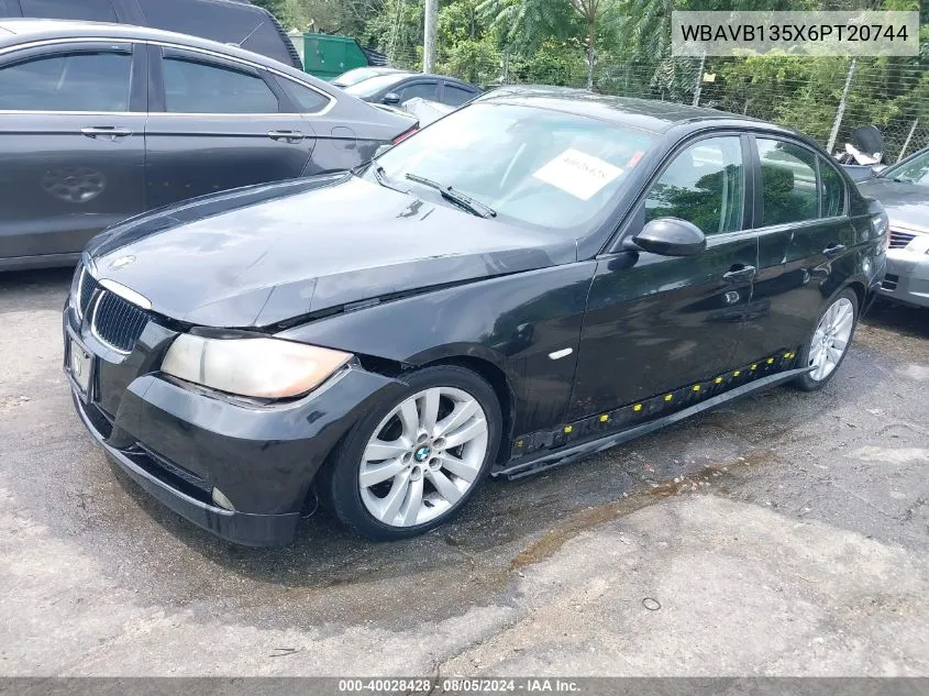 WBAVB135X6PT20744 2006 BMW 325I