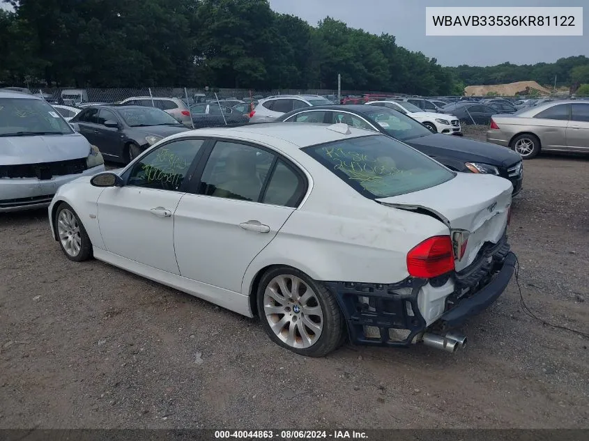 WBAVB33536KR81122 2006 BMW 330I