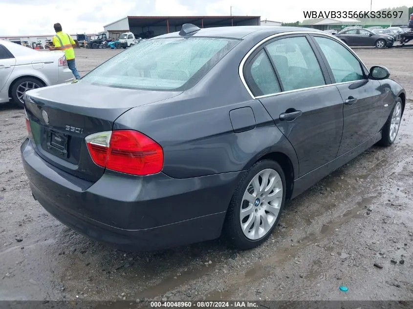 2006 BMW 330I VIN: WBAVB33566KS35697 Lot: 40048960