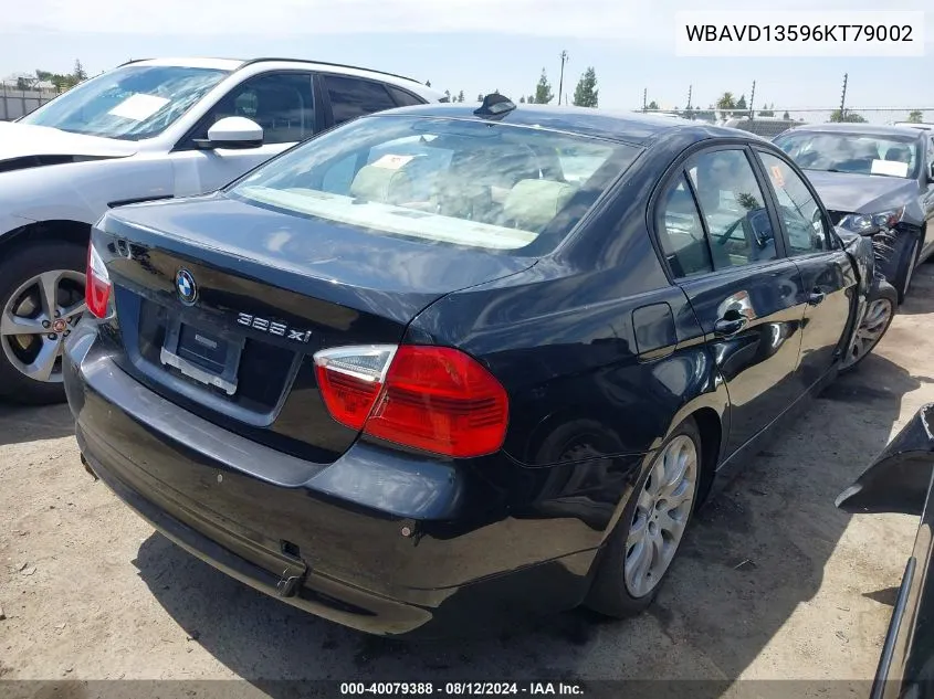 2006 BMW 325Xi VIN: WBAVD13596KT79002 Lot: 40079388