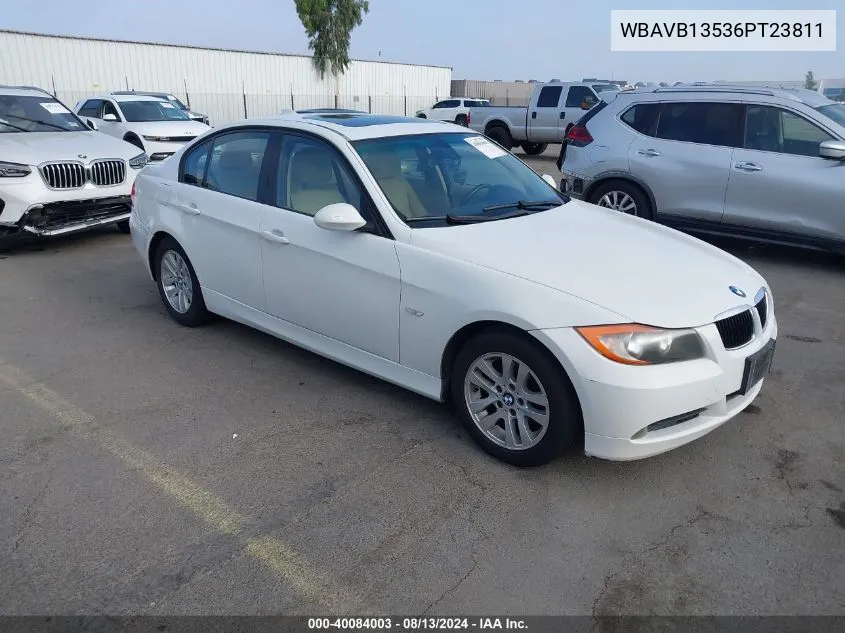 2006 BMW 325I VIN: WBAVB13536PT23811 Lot: 40084003