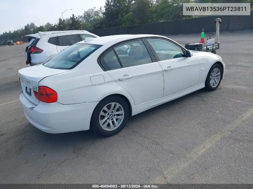 2006 BMW 325I VIN: WBAVB13536PT23811 Lot: 40084003