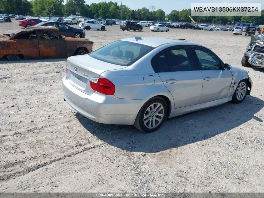 2006 BMW 325I VIN: WBAVB13506KX37254 Lot: 40095853