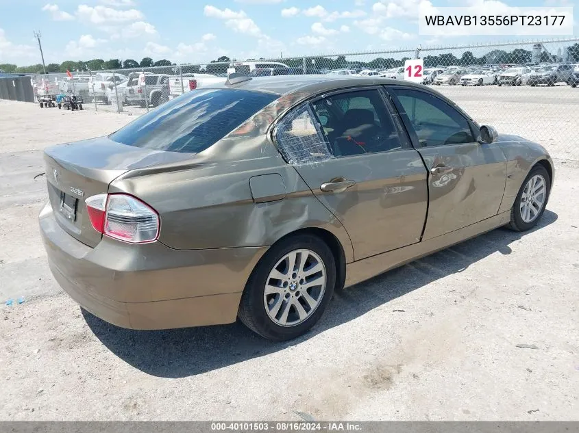 2006 BMW 325I VIN: WBAVB13556PT23177 Lot: 40101503