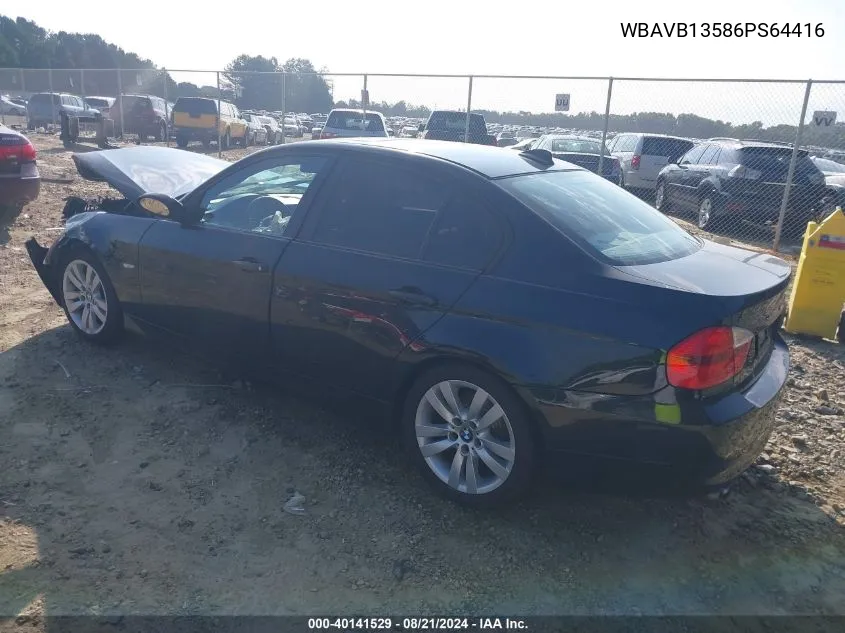 WBAVB13586PS64416 2006 BMW 325 I