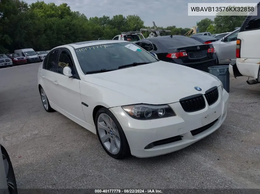 2006 BMW 325I VIN: WBAVB13576KX32858 Lot: 40177779