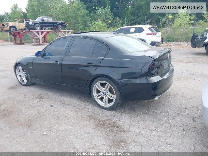 2006 BMW 325I VIN: WBAVB13586PTO4543 Lot: 40244270