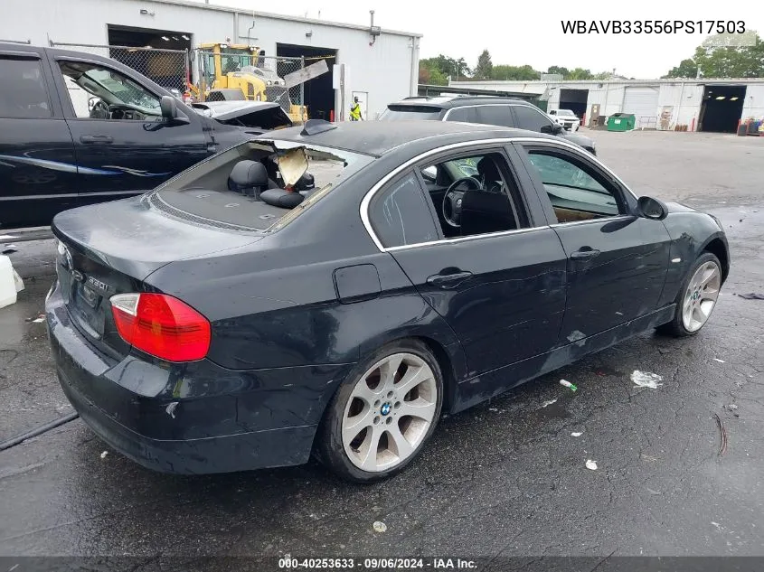 WBAVB33556PS17503 2006 BMW 330I