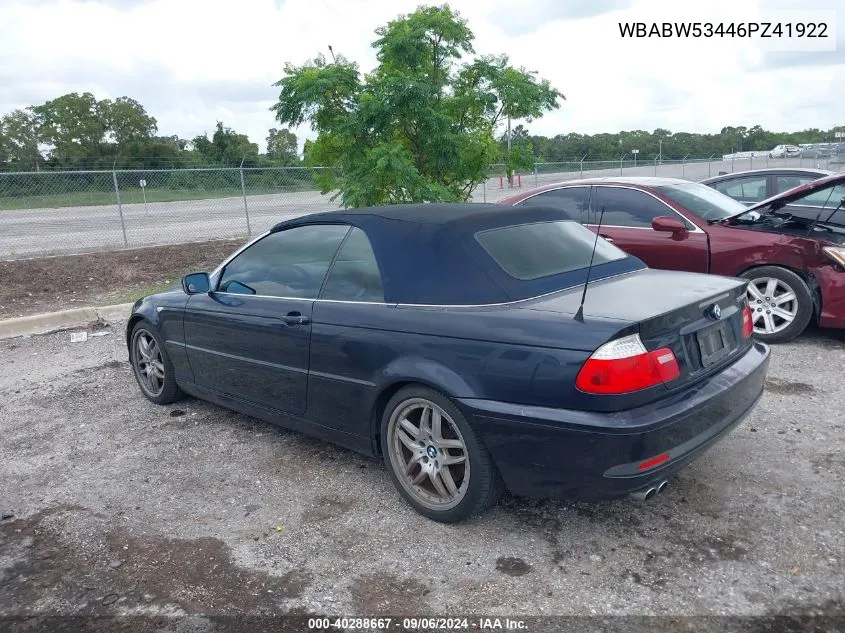 WBABW53446PZ41922 2006 BMW 330Ci