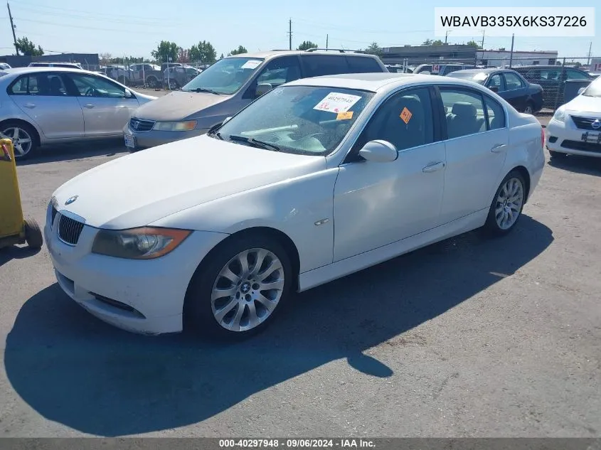 2006 BMW 330I VIN: WBAVB335X6KS37226 Lot: 40297948