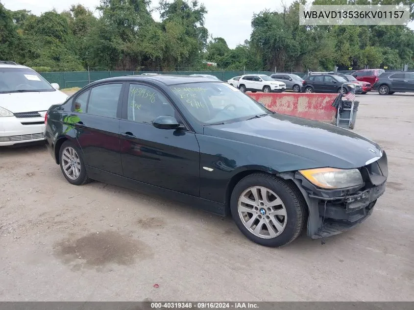 2006 BMW 325 Xi VIN: WBAVD13536KV01157 Lot: 40319348