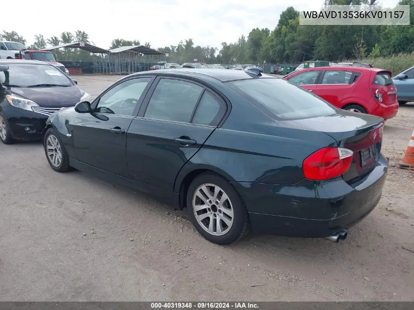 2006 BMW 325 Xi VIN: WBAVD13536KV01157 Lot: 40319348