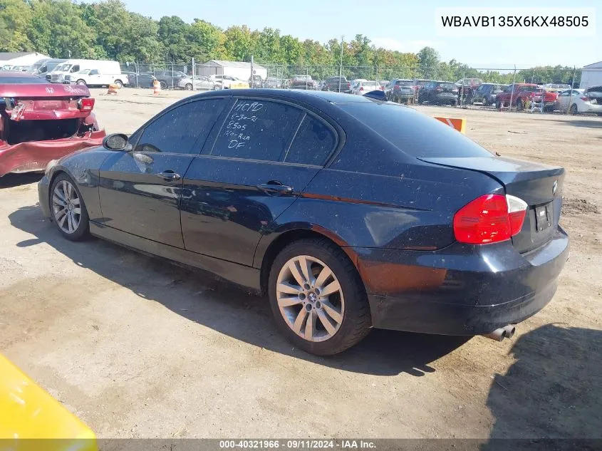 2006 BMW 325I VIN: WBAVB135X6KX48505 Lot: 40321966