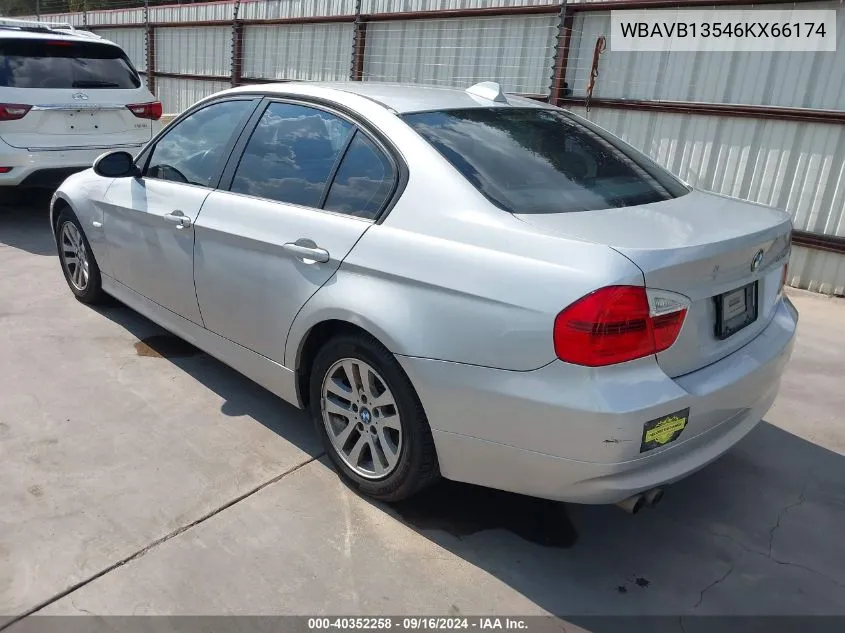 2006 BMW 325I VIN: WBAVB13546KX66174 Lot: 40352258