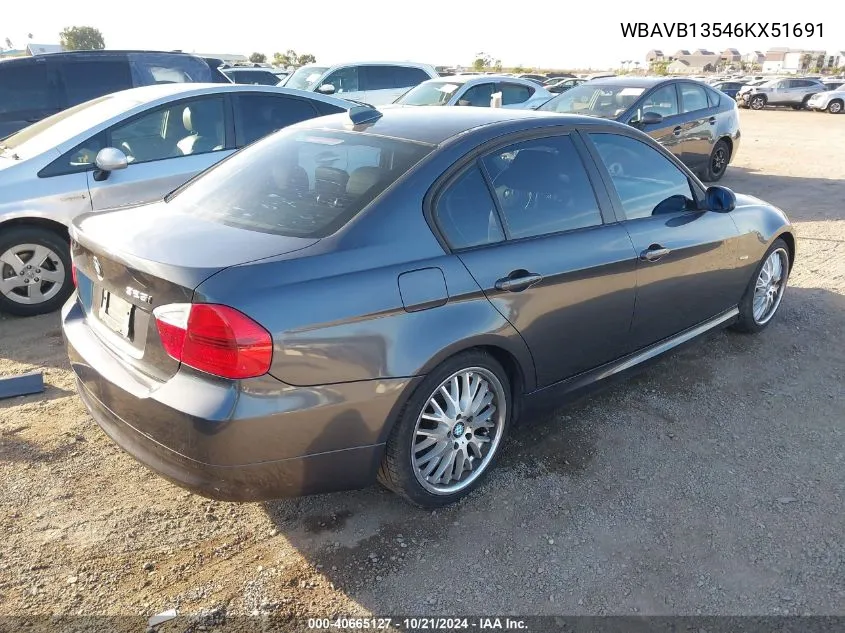 WBAVB13546KX51691 2006 BMW 325I