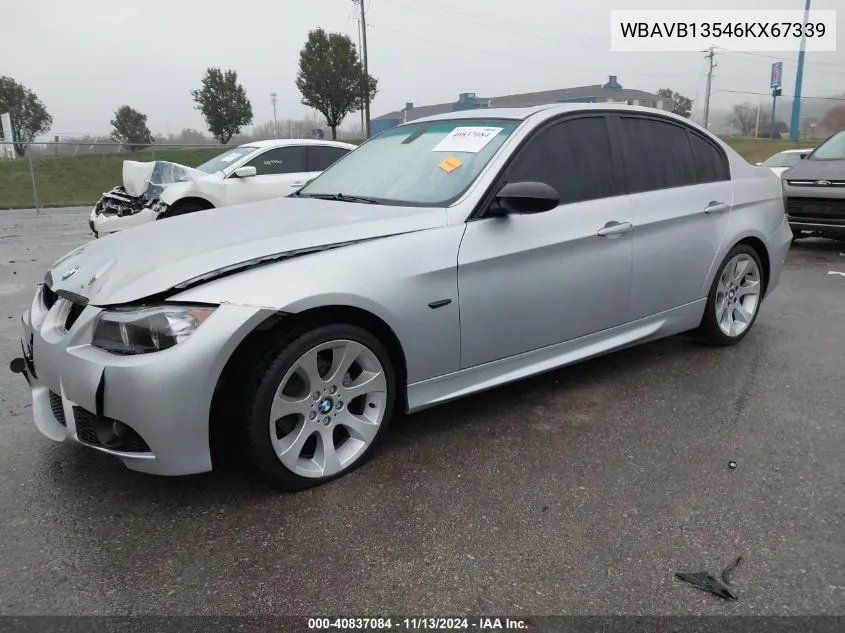 2006 BMW 325I VIN: WBAVB13546KX67339 Lot: 40837084