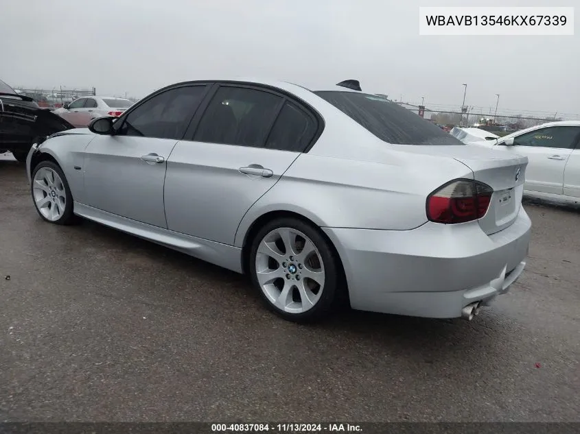 2006 BMW 325I VIN: WBAVB13546KX67339 Lot: 40837084