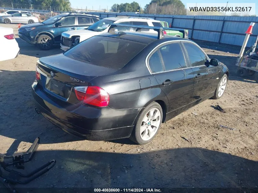 WBAVD33556KL52617 2006 BMW 330Xi