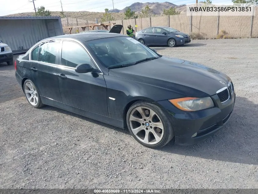 2006 BMW 330I VIN: WBAVB33586PS13851 Lot: 40859669