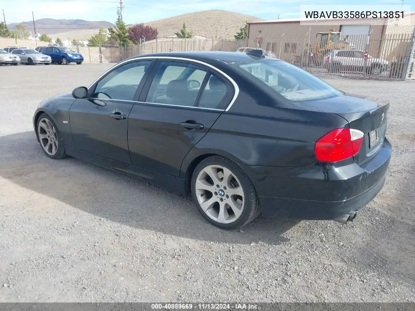 2006 BMW 330I VIN: WBAVB33586PS13851 Lot: 40859669