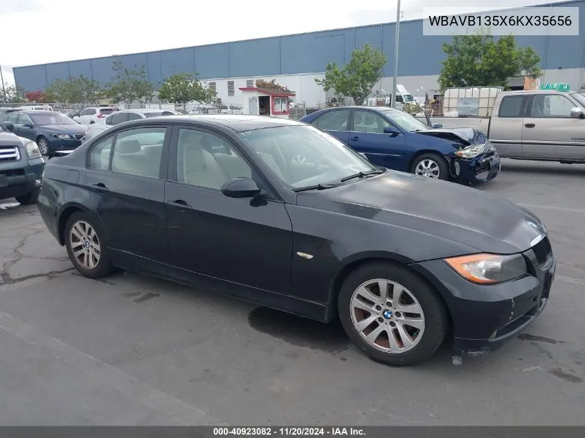 2006 BMW 325I VIN: WBAVB135X6KX35656 Lot: 40923082