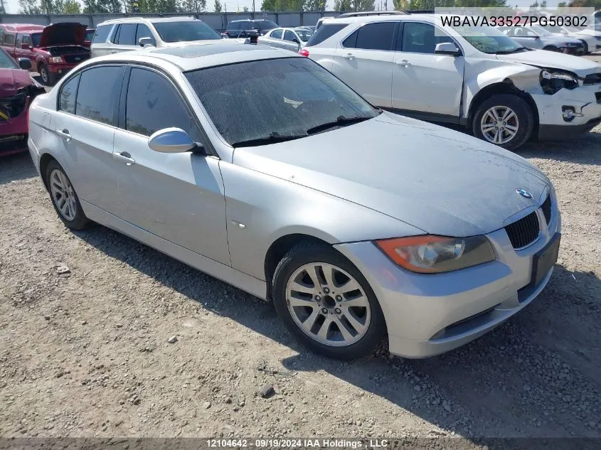 2007 BMW 3 Series VIN: WBAVA33527PG50302 Lot: 12104642